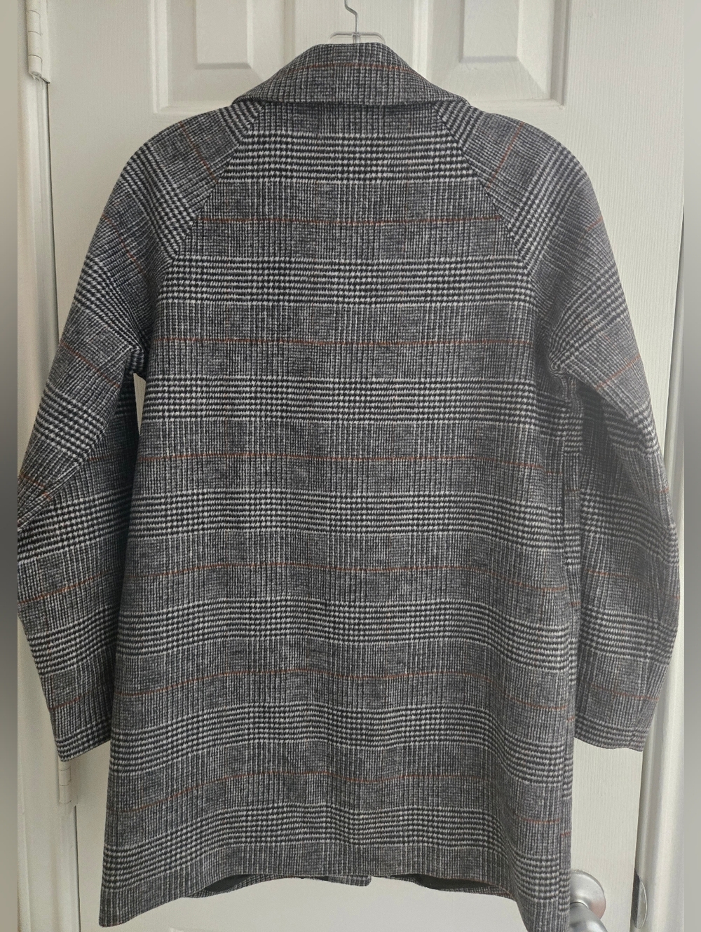 Mango Kids Glen Plaid Wool Blend Tailored Coat Kids Size 11 - 12 years NWT - Picture 6 of 13